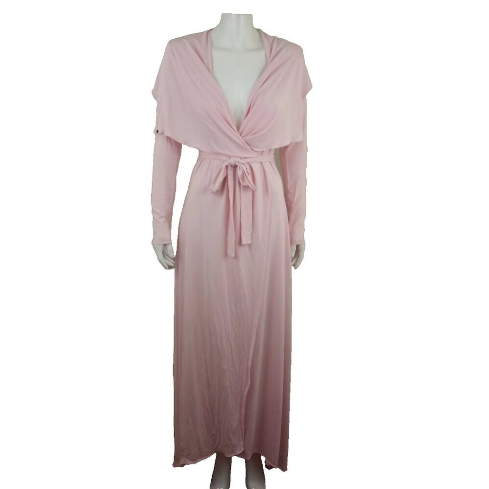 UNWIND Loungewear Pink The Hamptons Convertible Belted Robe